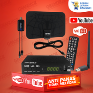 [ORIGINAL 100%] PAKET Taffware Set Top Box + Antena TV Booster  Penguat Signal Analog Tabung Digital