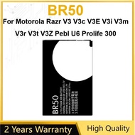 Mobile Phone Battery BR50 For Motorola Moto Razr V3 V3c V3E V3i V3m V3r V3t V3Z Pebl U6 Prolife 300 