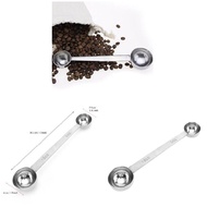 Double Side Measuring Spoon Stainless Steel Coffee Scoop Tablespoon Tool