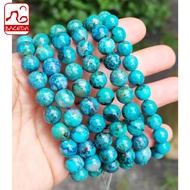 Baceda Natural Phoenix Stone Round Round Bead Bracelet Bracelet