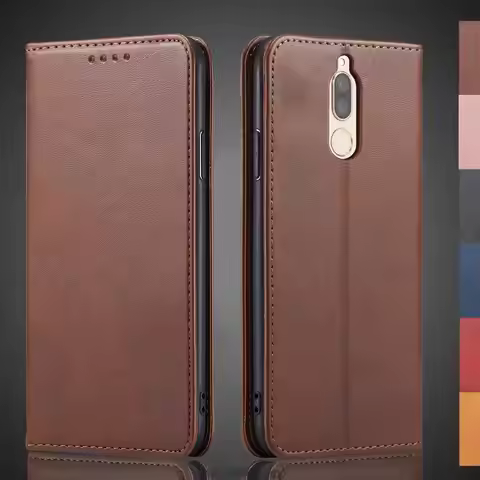 Magnetic attraction Leather Case for Huawei Mate 10 lite / Mate10 lite 5.9" Holster Flip Cover Case 