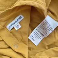 BABYDOLL GIRLS' DRESS/SHIRT - VERTBAUDET - SIZE 1M (54CM, 2c), 6M (67CM, 8c), 9M (71CM, 1c) - YELLOW