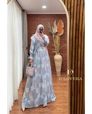 JELITA by D'Lovera Gamis Dress Motif Abstrak Warna Lembut Katun ORI