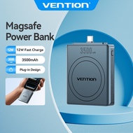 Vention TKP Series Plug-in Magnetic Power Bank 3500mAh Ultra-Thin Fast Charging for Type-C Smartphon