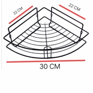 W3 - Bathroom/Kitchen Corner Shelf/Discount Shampoo Soap Holder