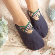 Lorina ถุงเท้ากันลื่น (Made in Korea) Cover toe X socks ถุงเท้ากันพิลาทิส ถุงเท้าออกกำลังกาย Pilates