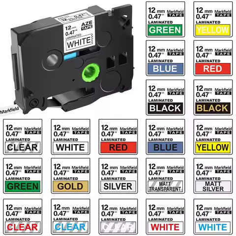 12mm Compatiblefor Brother P-touch Label Maker Tape for tze 231 631 131 for Label Printer PTD600 PTH
