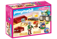 Playmobil Moby World ตุ๊กตาของเล่นสําหรับเด็กผู้หญิงอายุ 4-12 ห้องครัวห้องน้ํา Villa Design Home Mov