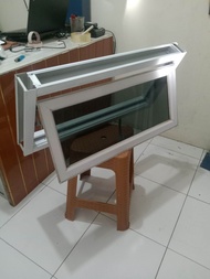 jendela Boven aluminium cesment 40x 60 3 inci lengkap untuk kamar mandi kamar tidur lubang angin ven