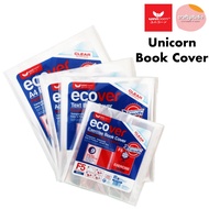 (Clear) F5/A4 Unicorn Clear Eco Exercise Book Cover, Book Wrapper, Exercise Book Wrapping