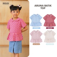 Mooi Girls' Batik Top Aruna Batik Top Girls Blouse Kids Blouse Girls Blouse Kids Blouse for Girl Gir