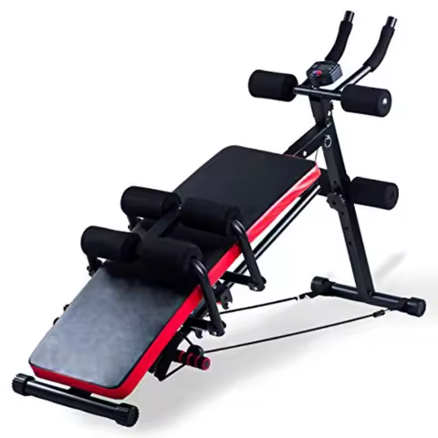 Ab Workout MachineCore Abs Exercise Equipment for Home Gym Adjustable Sit Up Bench Strength Training