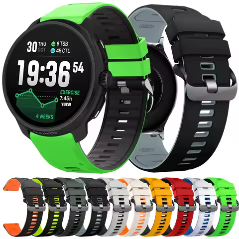 22MM Silicone WatchBand Strap For SUUNTO RACE 2 S/RUN/OCEAN/VERTICAL/SUUNTO 9 PEAK PRO/5 PEAK WristS