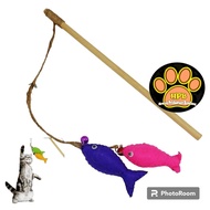 Cat TOY CAT TRAINING STICK FISH STICK RAMI ROPE CAT TOY STICK TOYS CAT STICK TEASER TOY CAT TRAINING
