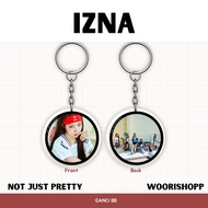 GANTUNGAN KEYCHAIN IZNA NOT JUST PRETTY REVERSIBLE KEYCHAIN KPOP KEYCHAIN UNOFFICIAL JEEMIN JUNGEUN 
