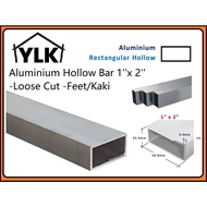 YLK【1Feet/Kaki】1"X 2" Aluminium Rectangular Hollow Bar / Aluminium Hollow Bar