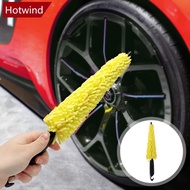 HOTWIND Car Wheel Rim Scrubber Cleaner Brush Microfiber Premium Wheels Wash Brush Non-Slip soft Hand