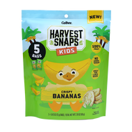 Calbee Harvest Snaps Kids Snack, Crispy Bananas (12g x 5s)