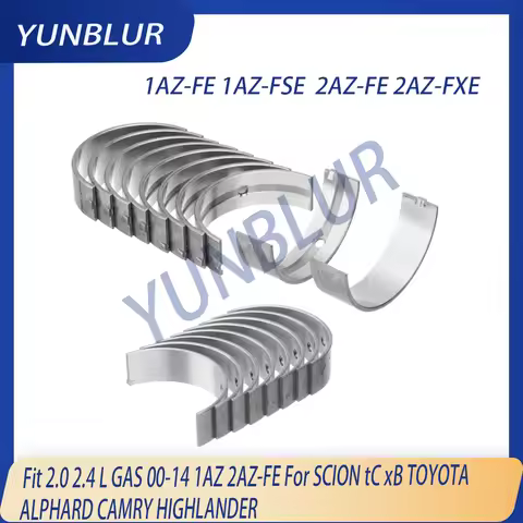 1AZ 2AZ-FE Engine Main & Connecting Rod Bearing Set Fit 2.0 2.4 L GAS 00-14 For SCION tC xB TOYOTA A