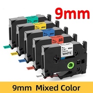 60pcs TZe-221 Compatible Brother P-Touch Label Tape TZe-621 for PT-H107B PT-H110 PT-E110VP PT-D210 P