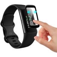 Protective Film For Fitbit charge 6 5 SmartWatch Screen Protector Film Full Clear TPU Soft Curved Co