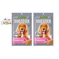 (2ซอง) JerHigh Duo Milky with Strawberry Stick (50 g.)