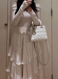 Dior Lady Dior White Handbag 四格戴妃