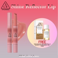 Original 3CE Shine Reflector Lipstick Lip Balm Lip Gloss Cool Minty Moisturizing Oil-Infused Hydrati
