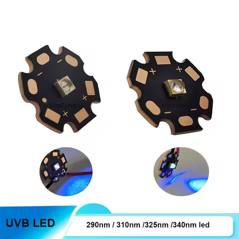 290nm 310nm 325nm 340nm UVB UV LED 0.1W 1W 2W 3838 DC5-7V Ultra Violet Lamp light-emitting diode wit