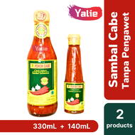 Paket Hemat Sambal Pohon Cabe 330ml + 140ml Saus Pedas Alami Tanpa Pengawet Pewarna MSG Saos Sambel