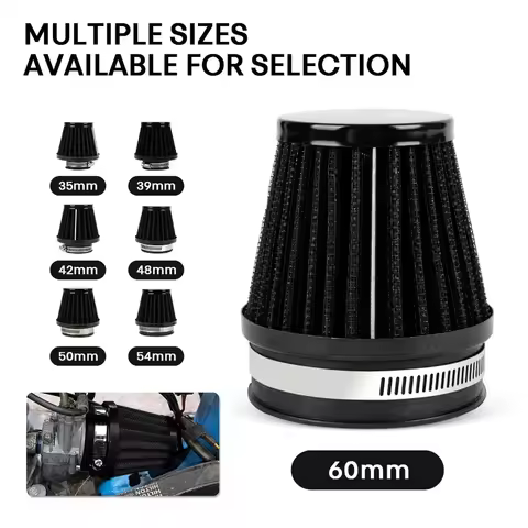 Motorcycle Universal Air Filter Cleaner Motor Air Pod ATV Dirt Bike Quad Scooter 35mm 39mm 42mm 46mm