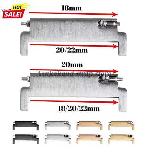 Quick Release 2pcs 20mm To 18mm 20mm 22mm To 22mm 22mm To 20mm Steel Adapters Pins Connectors Watch