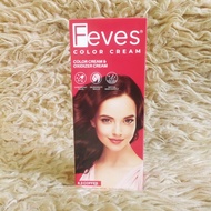 FEVES COLOR CREAM 4.3 COFFEE COKLAT KOPI RED CAT PEWARNA SEMIR RAMBUT