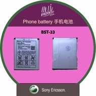 Sony Ericsson Phone battery BST33, 索尼爱立信手机电池BST33 W595 K530 K550 K880