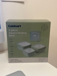 Cuisinart 一套3件 方型食物盒 3-piece Square Nesting Bowl
