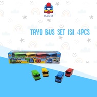 Tayo BIS CAR TOY CONTAINS 4PCS PULLBACK CAR LITTLE BUS TAYO CHILDREN'S TOY CAR TAYO BUS