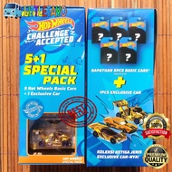 HOTWHEELS GIFTPACK CHALLENGE ACCEPT 5 + 1 SPECIAL CAR PACK - RIG STORM 50 YEARS ANNIVERSARY ORIGINAL