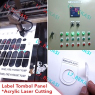 TOMBOL ACRYLIC LABEL ACRYLIC CUSTOM NAME PLATE PANEL Button
