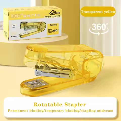 Portable Transparent Stapler Binding Middle Seam Labor-saving Stapling Machine 360 Degree Rotating B
