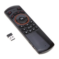 Portable 2.4G Gyroscope Mini Fly Air Mouse Wireless Keyboard Remote Control with Microphone for Andr