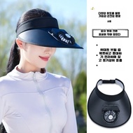 Topi Kipas Boleh Dicas Semula Wanita Luaran Topi Pelindung Matahari Topi Berongga Topi Kipas Penyeju