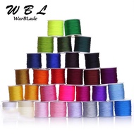 [HOT LOZKLHWKLGHWH 576] 0.8mm 1mm 1.5mm 2mm Cotton Nylon Cord Thread Cord Chinese Knot Macrame Cord 