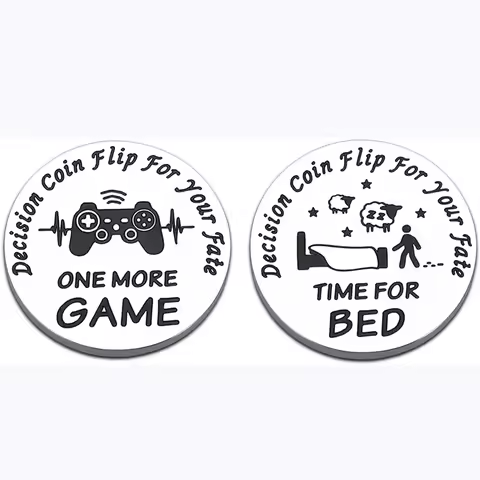 Funny Decision Gifts Stocking Stuffers for Gamers Sons Teens Boys Girls Decision Maker Coin for Game