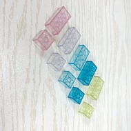 兼容乐高3001透明积木蓝色益智2*4点孔拼装小颗粒2*2点散装零件Compatible with Lego 3001 Transparent Building Blocks Blue Benefit