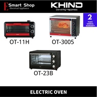 KHIND 11L/23L/30L ELECTRIC OVEN M:OT-11H/OT-23B/OT-3005