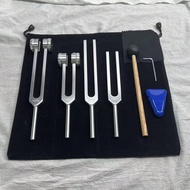 3-Piece Ear Cleaning Tuning Fork Healing Therapy Set - 136.1Hz, 256Hz With Head, 256Hz Withoot Head,