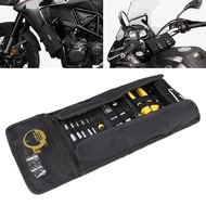 LI Multiple Compartment Tool Roll Up Bag For Bikers Journeys Riding Accessory