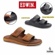 Edwin Men’s Adjustable Comfort Slides | Selipar Lelaki Selesa Strap Boleh Laras Casual Sandals E1078