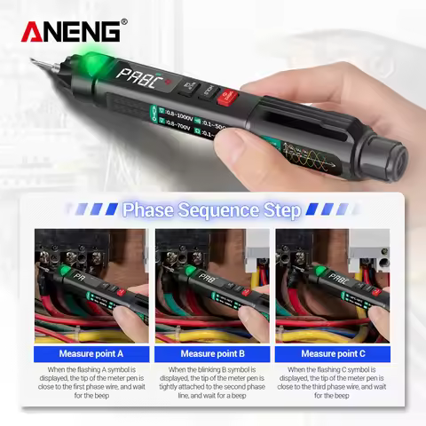ANENG A3008 Multimetre polimetro Auto Intelligent Sensor Pen Tester 6000 Digital Multimeter Counts N