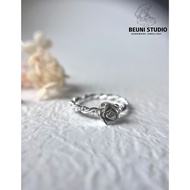 BEUNI HANDMADE PREMIUM 999 SILVER RING ANTIRUST NO ALLERGIC WATER PROOF WITH 999 MARK 999 SILVER